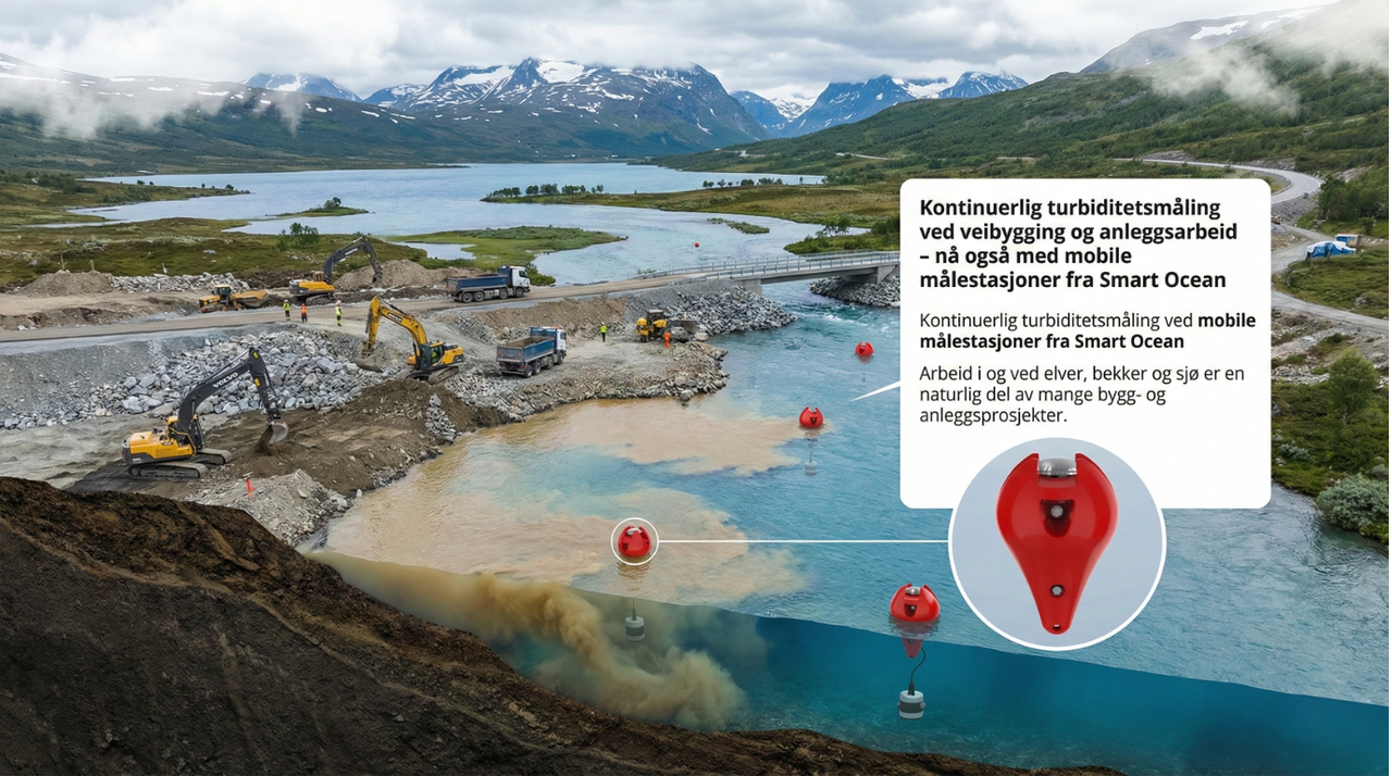 Kontinuerlig turbiditetsmåling ved veibygging og anleggsarbeid